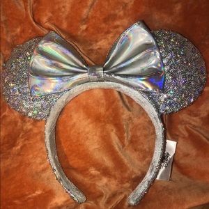 Silver Sequin Disney Park Ears